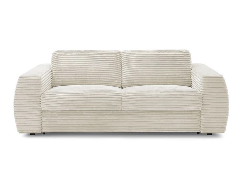 3er Sofa BOBOCHIC HUGO Boucle-Stoff beige