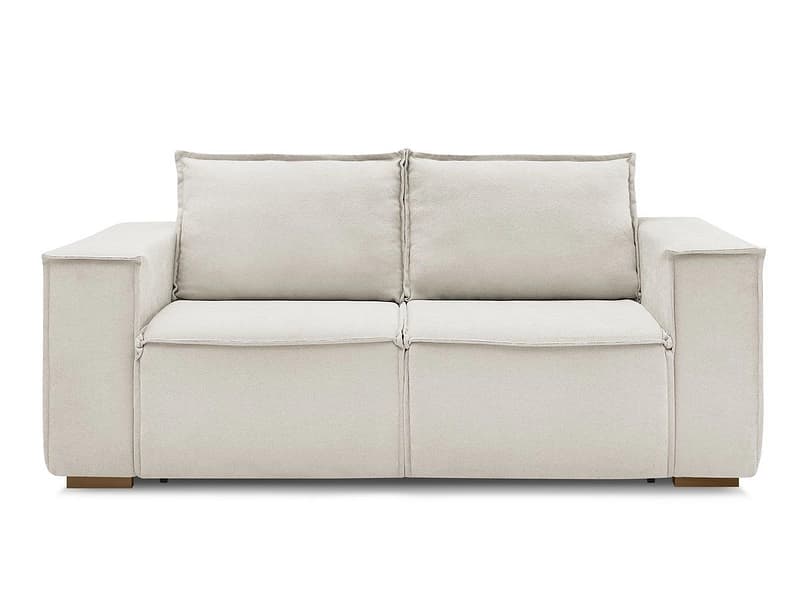 3er Sofa BOBOCHIC CHELSEA Stoff mit Textur beige