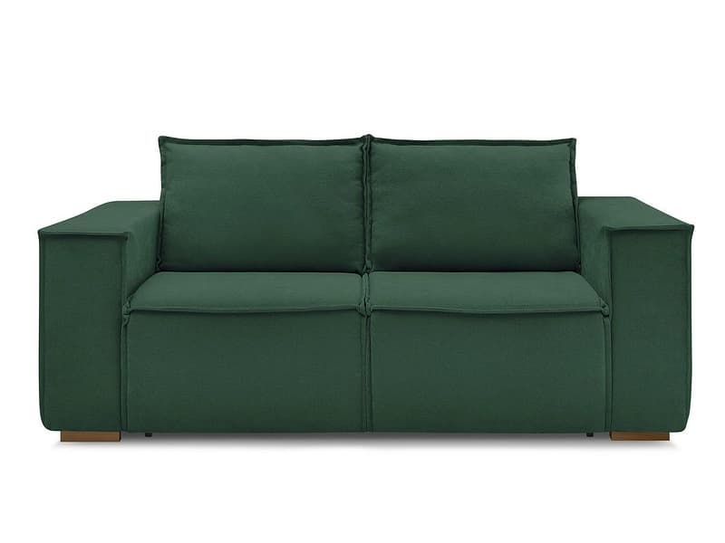 3er Sofa BOBOCHIC CHELSEA Stoff mit Textur grün