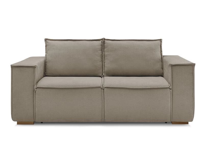 3er Sofa BOBOCHIC CHELSEA Stoff mit Textur taupe