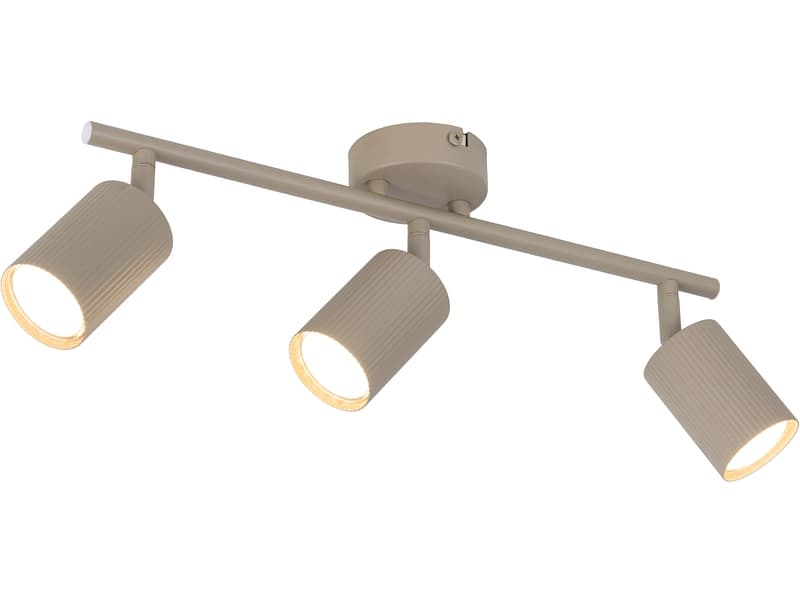 3 Spots MELISSA 42cm 25W beige