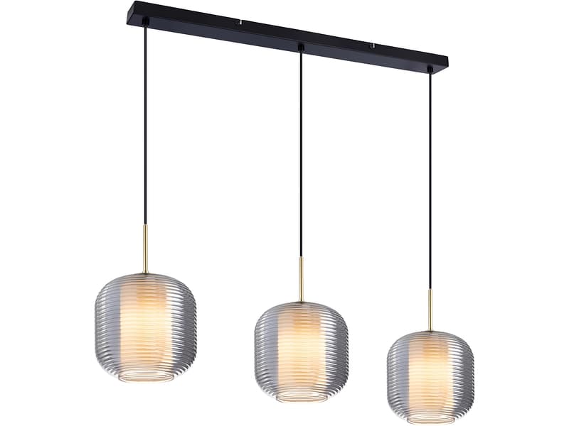 Hängelampe TYAM 84x120cm 3x25W schwarz