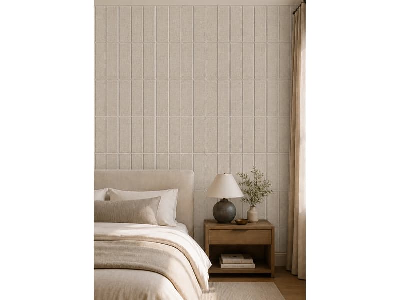 Set mit 2 selbstklebenden Akustikplatten BILNORA 2-teilig beige 30x30x0.9cm