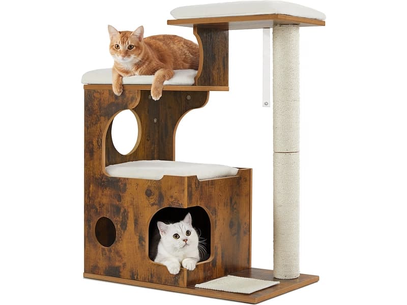 Katzenbaum FEANDREA MDF vintage braun