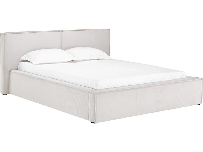 Kastenbett SQUADRA 160x200cm stoff beige