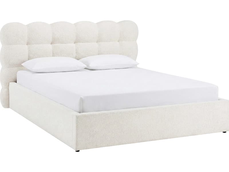 Kastenbett AMORE 140x200cm stoff beige