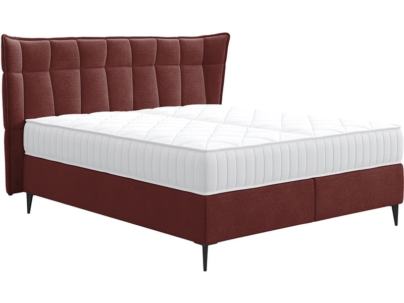 Boxspringbett PALACE rot 180x200cm weich / fest