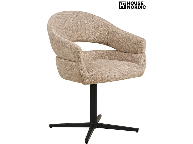 HOUSE NORDIC Stuhl DOVER Polyester sand drehsitz