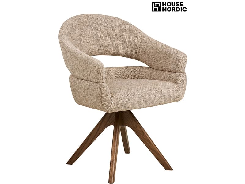 HOUSE NORDIC Stuhl DOVER Polyester sand drehsitz