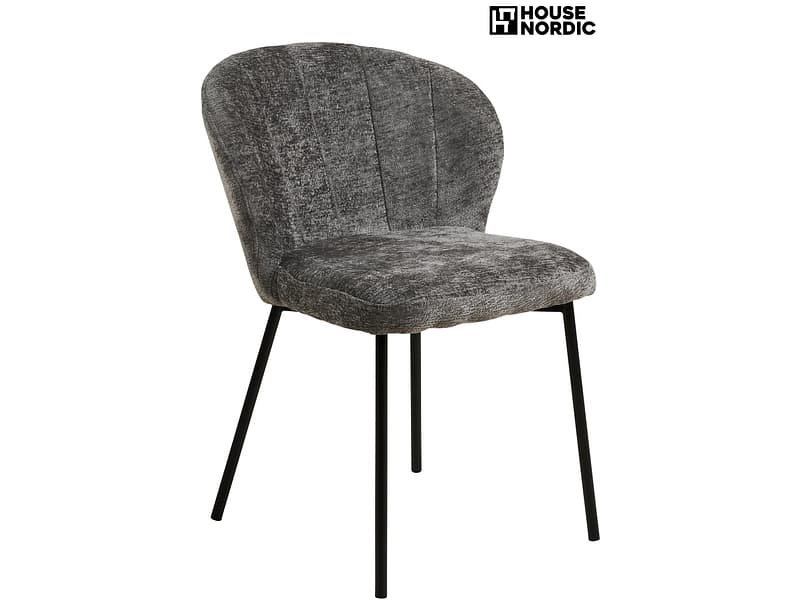 HOUSE NORDIC Stuhl ROANNE Polyester beton grau