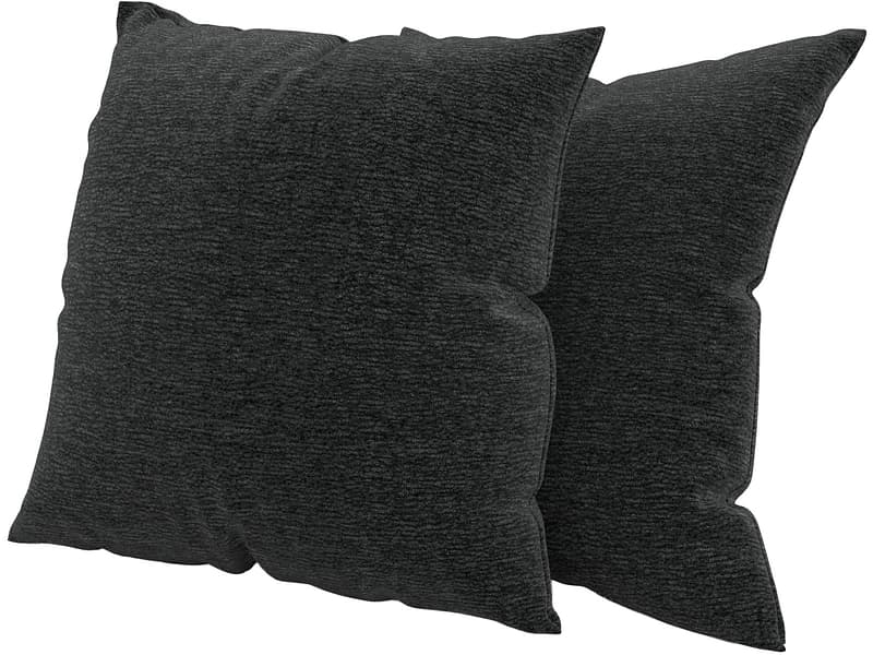 Set 2 Kissen PALACE 40x7cm grau anthrazit