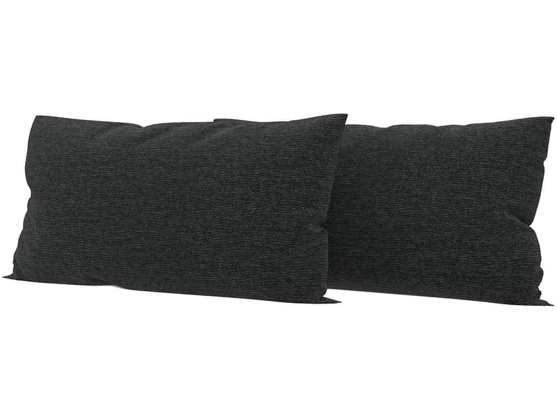 Set 2 Kissen PALACE 70x15cm grau anthrazit