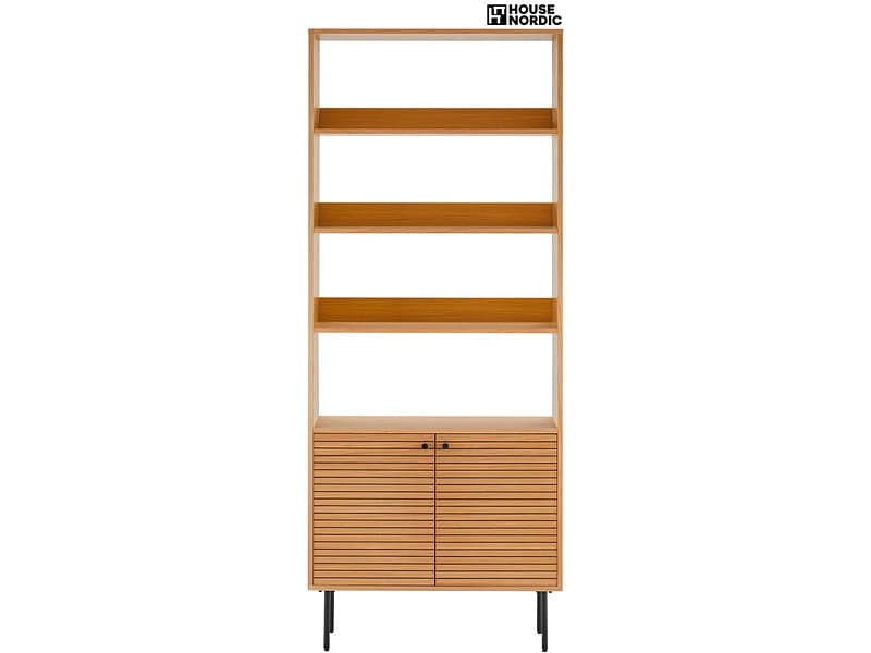 HOUSE NORDIC Regal KYOTO 80x30x200cm massivholzfurnier eiche