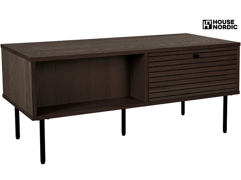 HOUSE NORDIC Couchtish KYOTO 50x100x45cm dunkelbraun