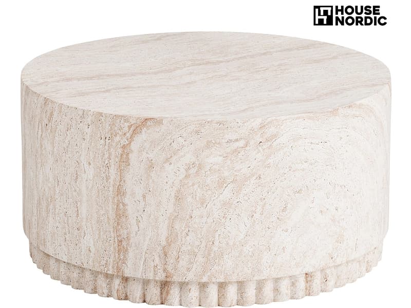 HOUSE NORDIC Couchtish BONN 75x75x37cm cremeweiss