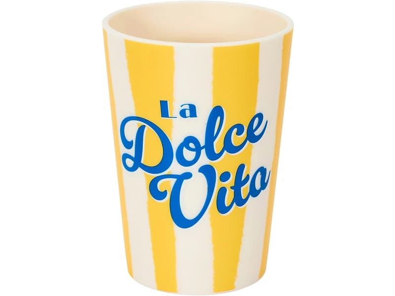 HOME DECO FACTORY Becher DOLCE VITA 25cl polypropylen mehrfarbig 1 Stück