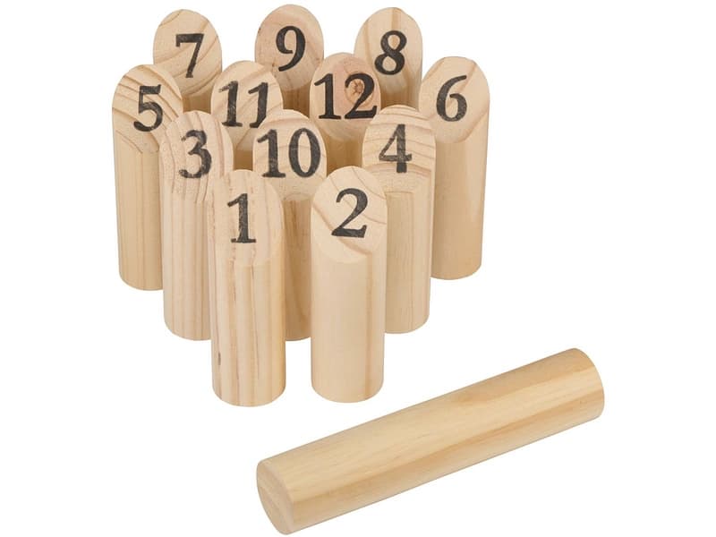 EDDY TOYS Kegelspiel natürliches holz