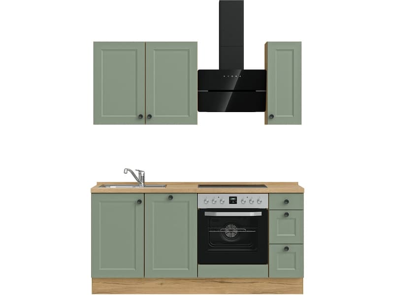 Komplette Küche MODUSET CASCADA PREMIUM Schilf 60x180cm