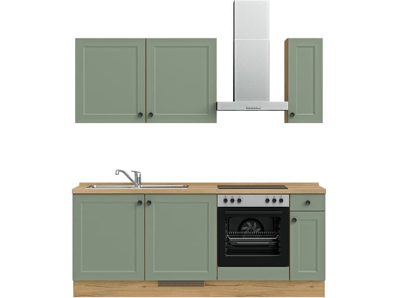 Komplette Küche MODUSET CASCADA CLASSIC Schilf 60x210cm