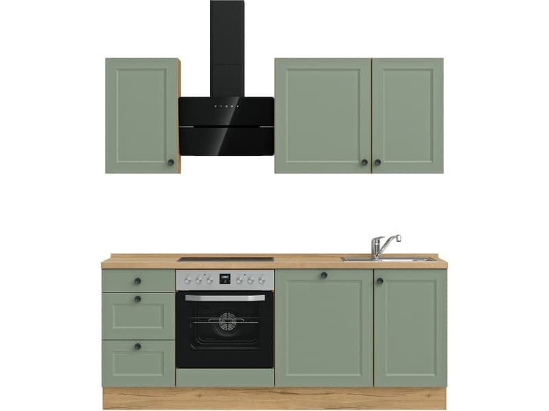 Komplette Küche MODUSET CASCADA PREMIUM Schilf 60x210cm