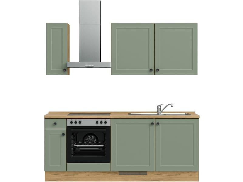 Komplette Küche MODUSET CASCADA CLASSIC Schilf 60x210cm