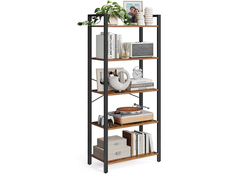 SONGMICS Regal RUSTIK 66x30x153cm spanplatte melamin