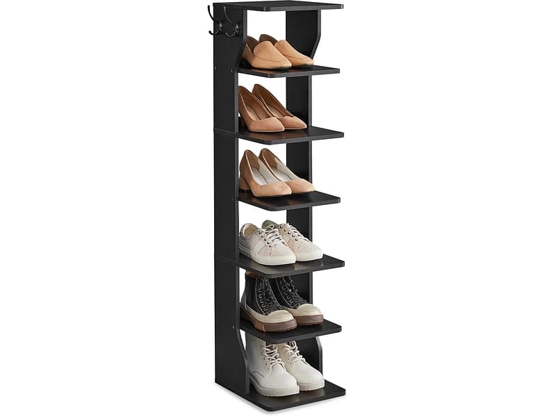 Schuhmöbel SONGMICS SADY 6 Paar Schuhe schwarz