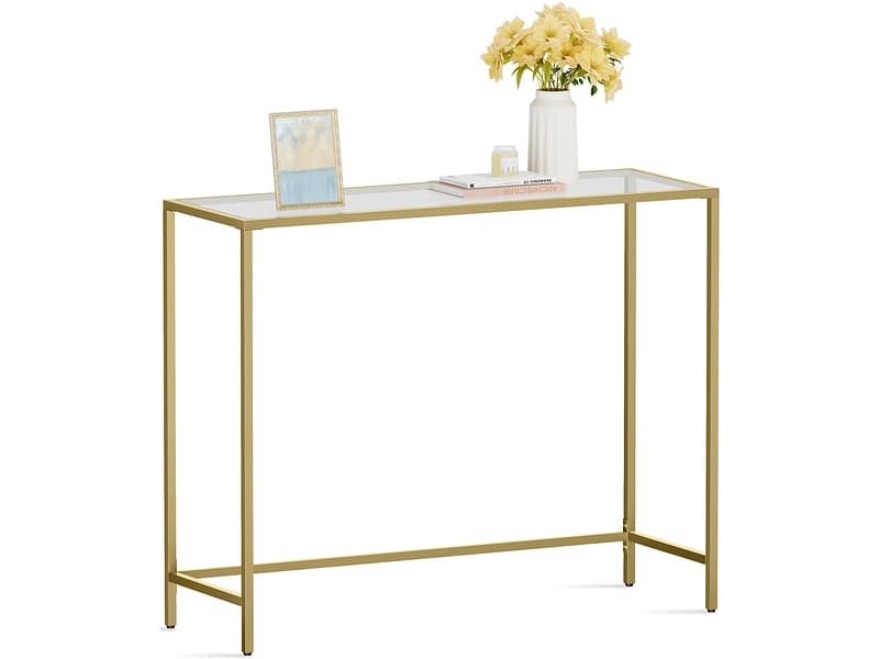 SONGMICS Konsole CRYSTAL Goldfarben
