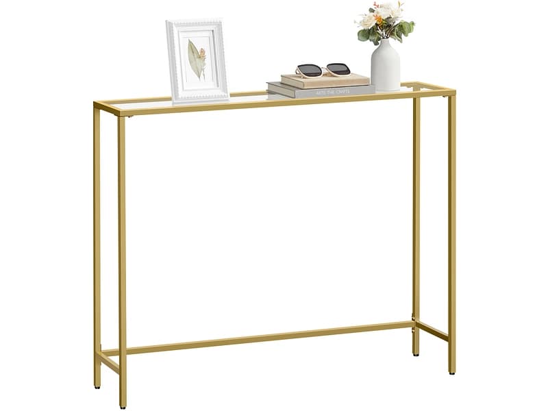 SONGMICS Konsole CRYSTAL Goldfarben