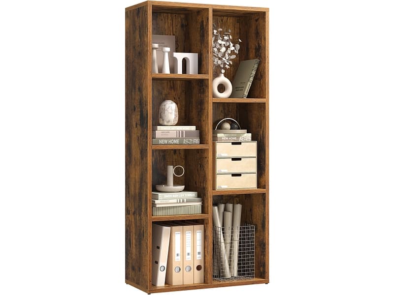 Bibliothek SONGMICS RUSTIK 50x24x106cm spanplatte
