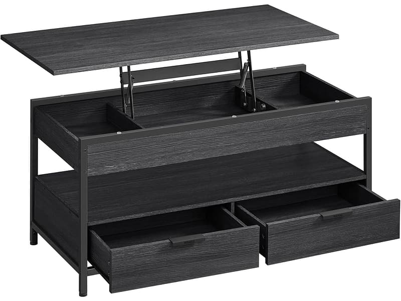 SONGMICS Couchtish FABRIK 50x100x63cm schwarz