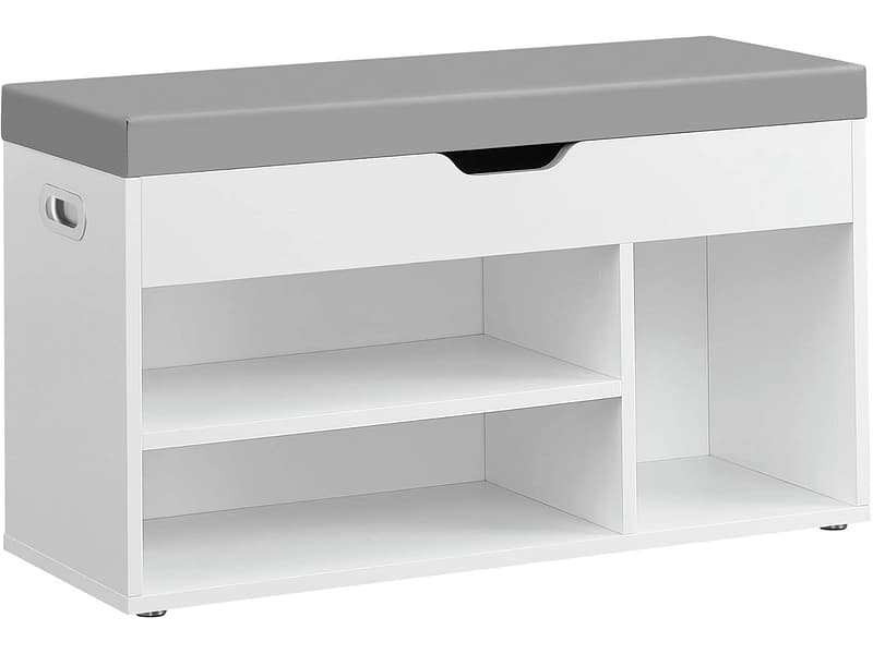 Bank für Schuhe SONGMICS BENCH 7 Paar Schuhe weiss