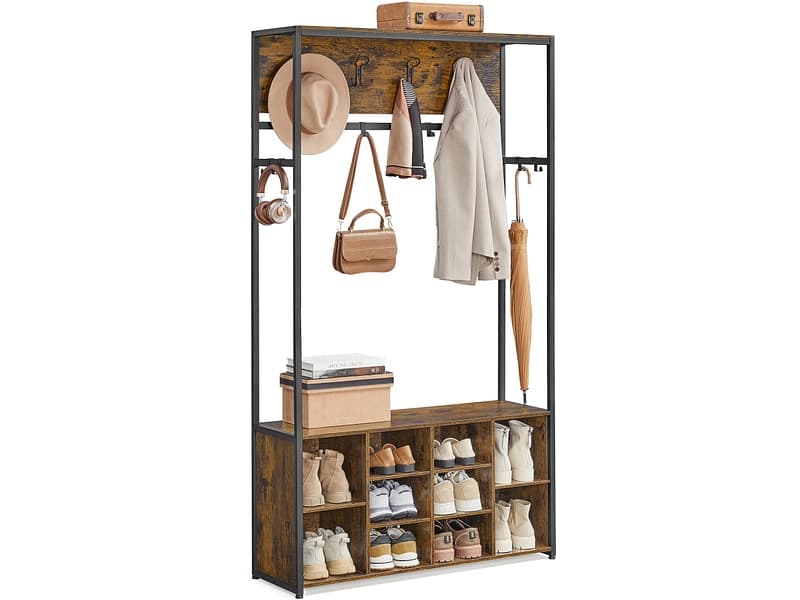 Garderobe SONGMICS HOLD 100x32x180cm vintage braun