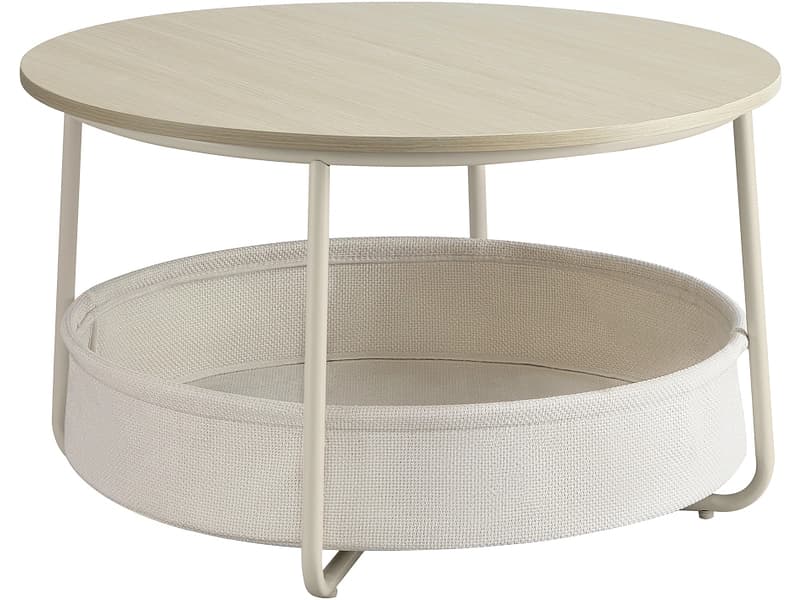 SONGMICS Couchtish SADY 75x75x45cm beige