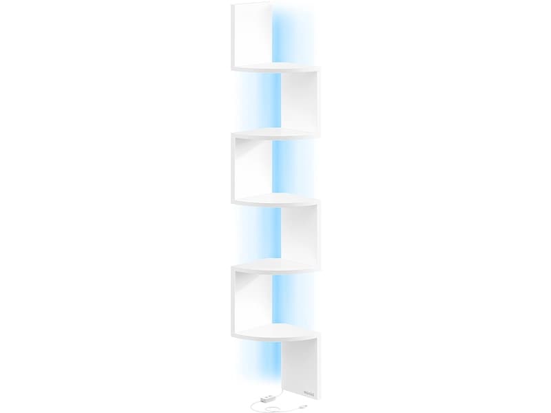 Eckregal SONGMICS LIGHTY 20x20x126cm spanplatte