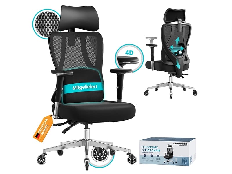 Bürosessel SONGMICS OFFICE Mesh