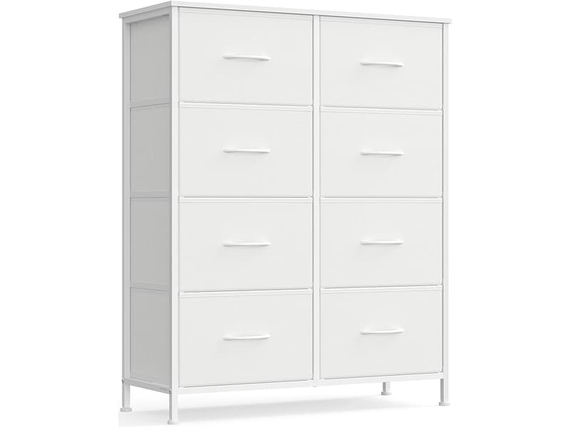 Kommode SONGMICS SADY 8 Schubladen 30x76.7x95.2cm weiss weiss