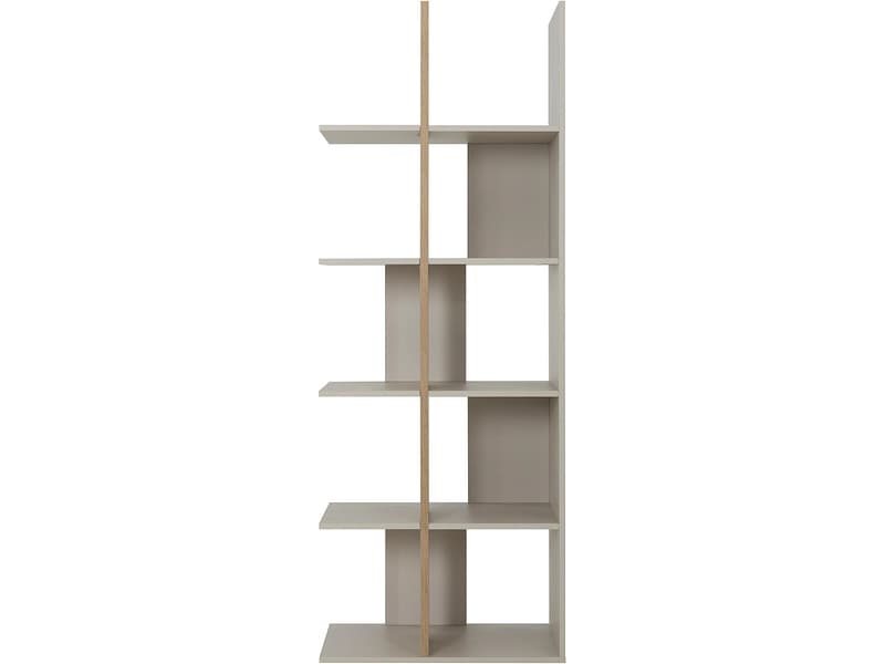 GAMI Regal SOLENA 68x40x182cm spanplatte eiche / melamin / unifarben / matt