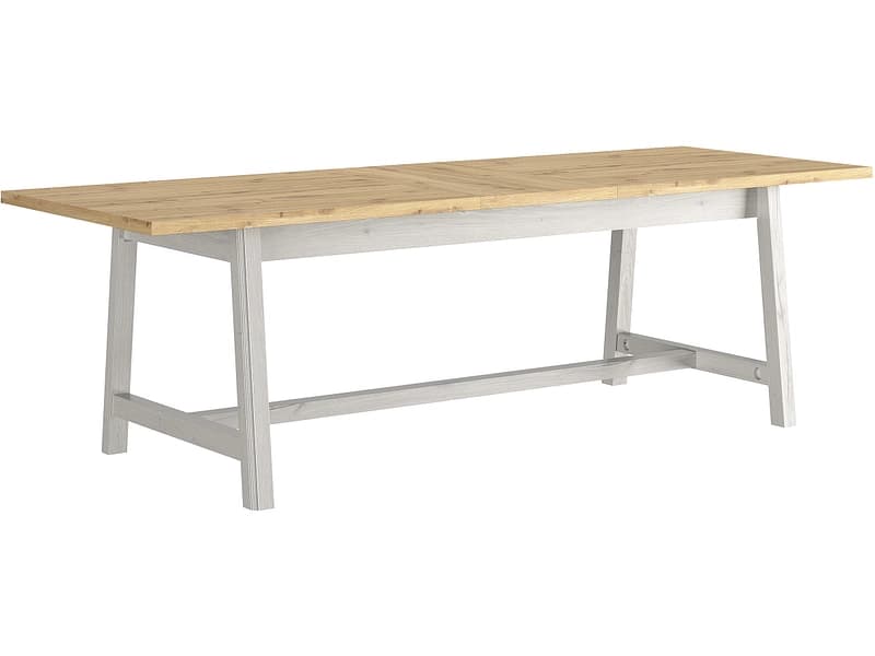 GAMI Tisch ausziehbar SEQUOIA 204-252x91x78cm eiche gebleicht