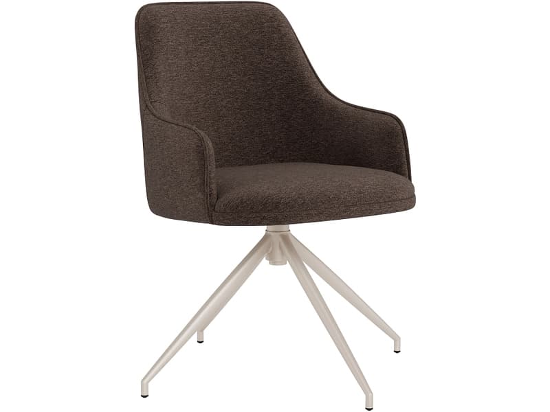 Stuhl ADIA Polyester rotbraun drehsitz