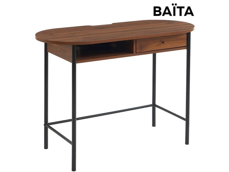 Schreibtisch BAÏTA GAIA 48x110x75.5cm nussbaum
