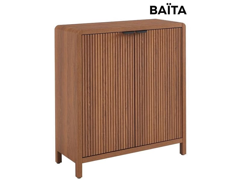 Kommode BAÏTA UTICA 2 Türen 30x75x82cm nussbaum dekor