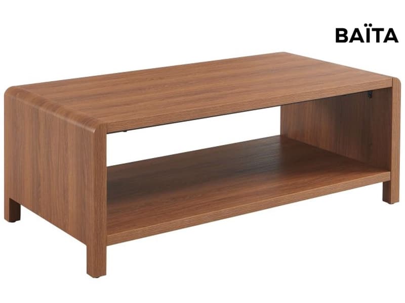 BAÏTA Couchtish UTICA 55x110x40.5cm nussbaum