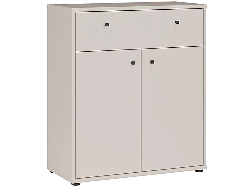 Kommode TEMPRA 2 2 Türen 1 Schublade 34.8x73.7x85.5cm sand dekor