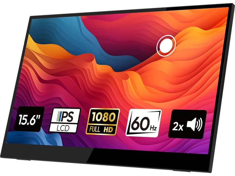 LOGICOM Tragbarer Monitor LOG-NOMAD-TOUCH 15.6'''/39.6cm