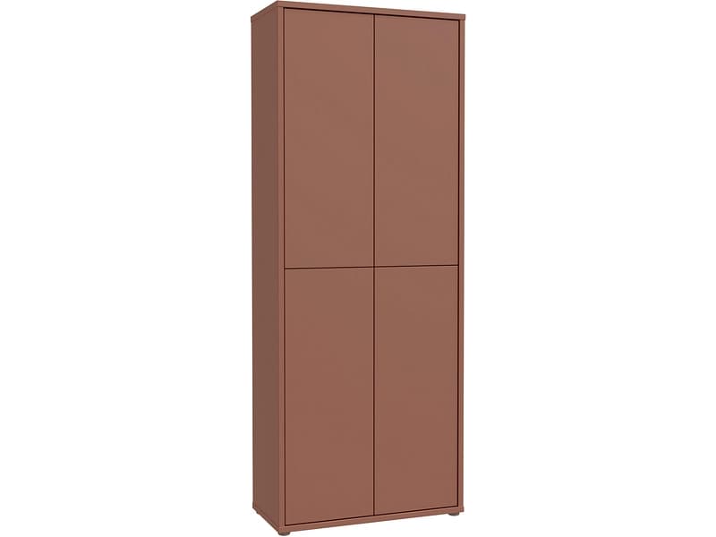 Schuhschrank ALICE SPRINGS 25 Paar Schuhe 4 Türen terrakotta