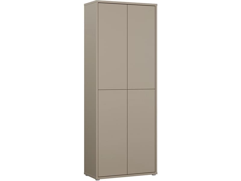 Schuhschrank ALICE SPRINGS 25 Paar Schuhe 4 Türen taupe