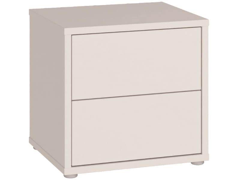 Nachttisch ALICE SPRINGS 2 Schubladen 49.8x41.5x47.9cm sand dekor