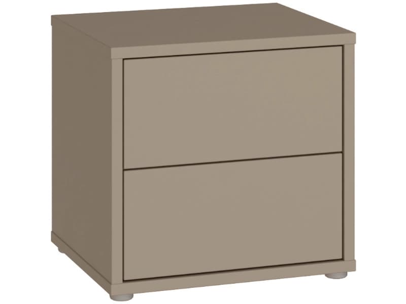 Nachttisch ALICE SPRINGS 2 Schubladen 49.8x41.5x47.9cm taupe dekor