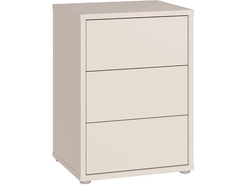Nachttisch ALICE SPRINGS 3 Schubladen 49.8x41.5x68.7cm sand dekor